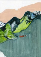 Pink Sky, oil on board, 21x29 cm, 2015